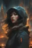 Placeholder: a midnight portrait of the world exploding : extreme detail intricate motifs by Bastien Lecouffe Deharme jeremy mann andree wallin deep depth of field bright dramatic lighting craig mullins radial maximalist deviantart Ray Tracing Yoshikata Amano Edwin Landseer Ismail Inceoglu; Russ Mills Victo Ngai Bella Kotak; 3d: perfect composition