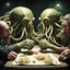 Placeholder: Cthulhu arm-wrestling the Flying Spaghetti Monster