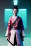 Placeholder: portrait, Asian woman samurai warrior :: symmetry photography, cyberpunk style, pink hair, black samurai army, katana, japanese traditional ornaments, pink, white, black, led wires, glow eyes, cinematic, Ultra realistic, dark scene, soft color, highly detailed, unreal engine 5, RTX, ultra detail, 3d, finely drawn, high definition.