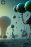 Placeholder: aliens worlds, clean art NFT, blender 3d