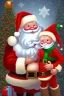 Placeholder: santa claus with rudolf