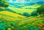 Placeholder: acores beautiful fields masterpiece painting in studio ghibli style in hayao myazaki style
