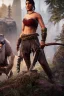 Placeholder: Full body portrait, painting, medium shot lady Style of Far Cry Primal