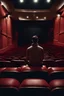 Placeholder: Man in the cinema watching movie