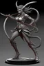 Placeholder: female gray skin Shadar-Kai wielding a Whip a whip made out of black thorns