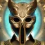 Placeholder: Mystery iconic mask, lv pattern, dramatique, art background, dramatic lighting, volumetric lighting, hyperrealisme, 8k, high quality, lot of details, fit within portrait