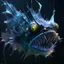 Placeholder: fluid ink angler fish creature, unreal engine 5, 8k resolution, photorealistic, ultra detailed