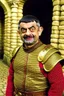 Placeholder: Mr. Bean as Greek soldier in Roman Colosseum