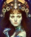 Placeholder: Realistic detailed face portrait of a beautiful futuristic Karen Carpenter queen in opudesignlent alien glass armor by alphonse mucha, ayami kojima, amano, greg hildebrandt, and mark brooks, female, feminine, art nouveau, ornate italian renaissance cyberpunk, iridescent venetian blown glass, neo - gothic, gothic, character concept