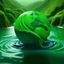Placeholder: picture of a globe with a green colored flowing river