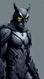 Placeholder: Owlman imágen lineal colorida