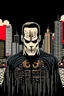 Placeholder: punisher sku;; city in the style of Hiroshi Nagai