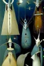 Placeholder: a collage of surrealist paintings by artist "Leonora Carrington",by artist "Christian Schloe"