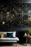 Placeholder: Create a metallic constellation star tapestry for Leo. Take inspiration from the reference image uploaded