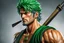 Placeholder: Zoro in 8k live action anime artstyle, one piece them, Young man, dynamic pose, intricate details, highly detailed, high details, detailed portrait, masterpiece,ultra detailed, ultra quality