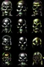 Placeholder: faces of marvel's ultimate tribunal done with skulls