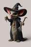 Placeholder: hi poly Mud luxury witch psychic deviant Opossum T-pose just the character and simple background