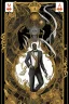 Placeholder: Dashing black man in a suit, holding a deck of cards. There's a young fey dragon with him.