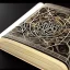 Placeholder: an ancient ornate intricate old tome spell book with the sigil symbol of an eye emblazoned on the cover, cinematic, realistic, intricate detail, finely detailed, small details, extra detail, photorealistic, high resolution, 3D, PBR, path tracing, volumetric lighting, octane render, arnold render, 8k