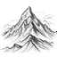 Placeholder: draw a white mountain