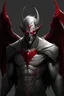 Placeholder: Demon, male, five eyes, wings, grey skin, red eyes, red clothing