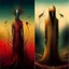 Placeholder: Style by Gabriel Pacheco, VS Gaitonde, Zdzislaw Beksinski, Vladimir Kush, Lovecraftian surreal art, a metaphorical representation of the ephemeral parasite confusing death rivalry, gestalt lunatic grass shine, warm colors, surreal masterpiece, juxtaposition of the uncanny banal, sharp focus, never-before-seen composition