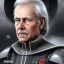 Placeholder: Grand admiral, gray hair, blue eyes, cold and heartless, star wars