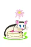 Placeholder: Opossum and birthday cake logo