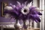 Placeholder: a beautiful, lifelike feather bouquet in purple with a lifelike eye in the centre in a beautifu vase in an elegant room S<AI Nikon D850 highly detailed digital painting sharp focus elegant intricate photorealistic 4k very attractive beautiful dynamic lighting award winning fantastic view crisp quality Unreal Engine very cute cinematic postprocessing acrylic art in sunshine