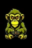 Placeholder: make a YouTube channel logo of a monkey with an Xbox controller