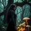 Placeholder: A mysterious fantasy woman standing in a lush, enchanted forest, surrounded by ancient trees and glowing mushrooms. concept ,full size, science, technology,future,electric ,futuristic style, design, practicality,manufacturability,performance, (((realism, realistic, realphoto, photography, portrait, , realistic, beautiful, elegant, charming, art images full hd, 8k, highest quality, Images must be at least 4 MP and vector previews at least 15 MP.
