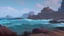 Placeholder: ocean rocky shore