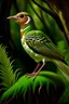 Placeholder: Ovenbird full body, digital art, photo, illustration, digital painting, oil painting, smooth, sharp focus, highly detailed, casque bird,
