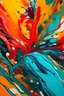 Placeholder: Liquid abstract painting, Fun & Tropical, liquid pattern