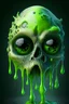 Placeholder: alien skull with slime oozing out the eyes