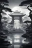 Placeholder: where the mystical aura of Oni spirits converges with bass-driven beats. The album cover unfolds as a captivating monochromatic landscape, resembling a vast and ancient Japanese garden shrouded in the ethereal glow of stark white. This luminous ambiance pulsates in rhythmic harmony with the low-frequency undercurrents. Within this Oni-infused sanctuary, towering bonsai trees cast stark shadows against the luminous ground. Amidst the tranquil setting, ethereal Oni masks hover, their monochromat