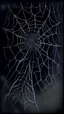 Placeholder: pencil drawing of spiderweb, Spooky, scary, halloween, black paper, color