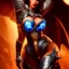 Placeholder: Ultra detailed fullbody Portrait in oil on canvas of Diablo character- busty beautiful female Crusader with Armor,extremely detailed digital painting,intense stare, extremely detailed face, crystal clear eyes, mystical colors ,perfectly centered image, perfect composition, rim light, beautiful lighting,masterpiece ,8k, stunning scene, raytracing, anatomically correct, in the style of Steve Jung and robert e howard and Wizyakuza and Ohrai Noriyoshi and Simon Bisley and uncannyknack and kilory.