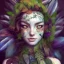 Placeholder: Portrait of beautiful girl, plant, metal, feathers, Dryad, fae, sidhe, ominous, nature, plants, wildflower, facepaint, dnd character portrait, intricate, oil on canvas, masterpiece, expert, insanely detailed, 4k resolution, retroanime style, cute big circular reflective eyes, cinematic smooth, intricate detail , soft smooth lighting, soft pastel colors, painted Renaissance style, 800mm lens