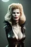 Placeholder: Kim Basinger as evil queen in black leather, busty, cleavage, curvy, angry, stern look. character design by cory loftis, fenghua zhong, ryohei hase, ismail inceoglu and ruan jia. unreal engine 5, artistic lighting, highly detailed, photorealistic, fantasy