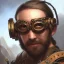 Placeholder: a _ fantasy _ style _ portrait _ painting _ of beautiful white male dwarf black hair short head smirk round face steampunk goggles rpg dnd oil _ painting _ unreal _ 5 _ daz. _ rpg _ portrait _ extremely _ detailed _ artgerm _ greg _ rutkowski _ greg