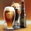 Placeholder: Doge, shiba inu, drinking weisbier, german beer