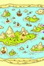 Placeholder: Simple treasure map on sea