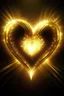 Placeholder: Create an image of a golden heart with a golden glow radiating around the heart