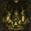 Placeholder: Daguerrotype close up some mysterious figures, odd background, alchemists, ritual, Hieronymus Bosch Max Ernst ambient light, by Minicavio Quollati and Marlost Endgulp, Amano, Botticelli, Alphonse Mucha