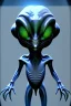 Placeholder: full length aliens clean art NFT, blender 3d