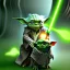 Placeholder: new star wars, yoda being pecked by birds