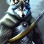 Placeholder: Sif the wolf, from Dark Souls, holding the sword in his mouth