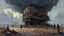 Placeholder: Randomly Ascending people, abandoned town, estranged eerie people, weird unsettling art, brooding and atmospheric, Science fiction painting, Denis Sarazhin, Louis Laurent, Chris Madden, Chris Doretz, ominous sky, Simon Stalenhag, John Harris