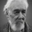 Placeholder: beautiful black and white photo portrait of an old man white hair